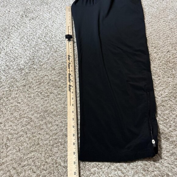 Nike Pants Mens Large Black NikeFIT Track Athletic Warm Up Running Zip Hem - Picture 12 of 13